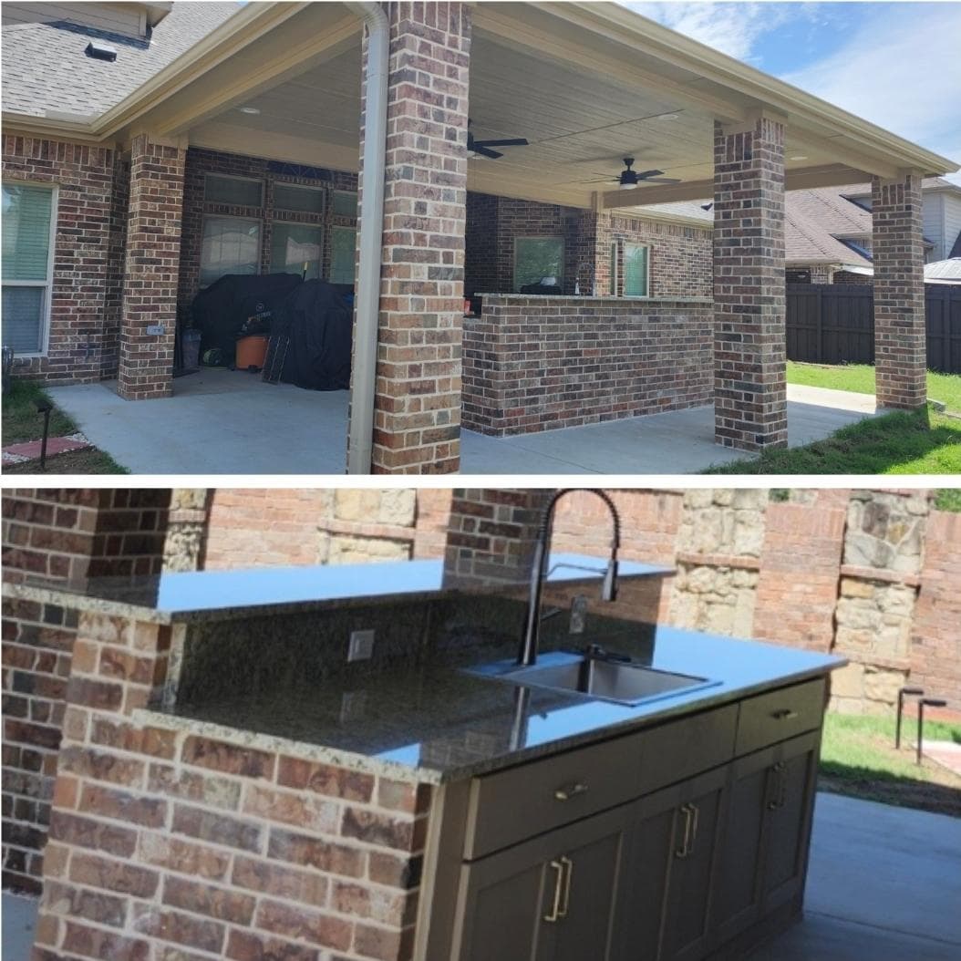 Project Beautiful Backyard Patio with Outdoor Kitchen image