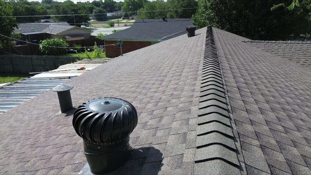 Durable Roof with High-Quality Shingles and Vent image