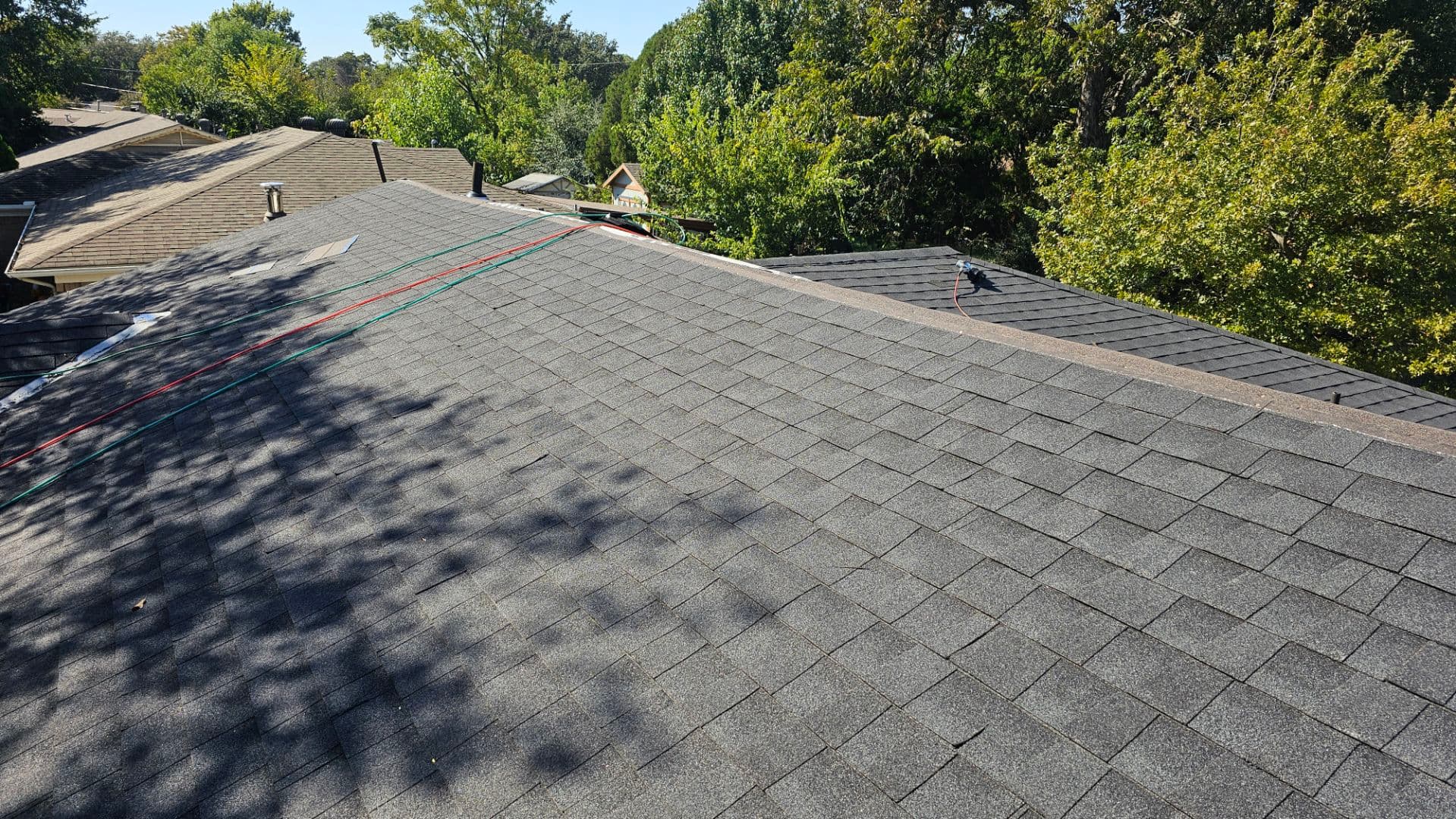 New Roof Installation with Charcoal Shingles in Carrollton TX image